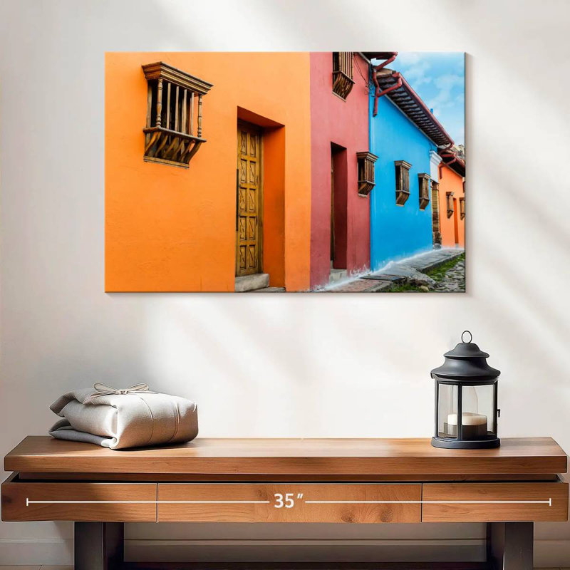 Lilie Colorful Bogota Street, 16" H x 24" W