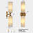 2 - Light Solid Brass Wall Mounted Sconce With Alabaster Shade (Bulbs Included)