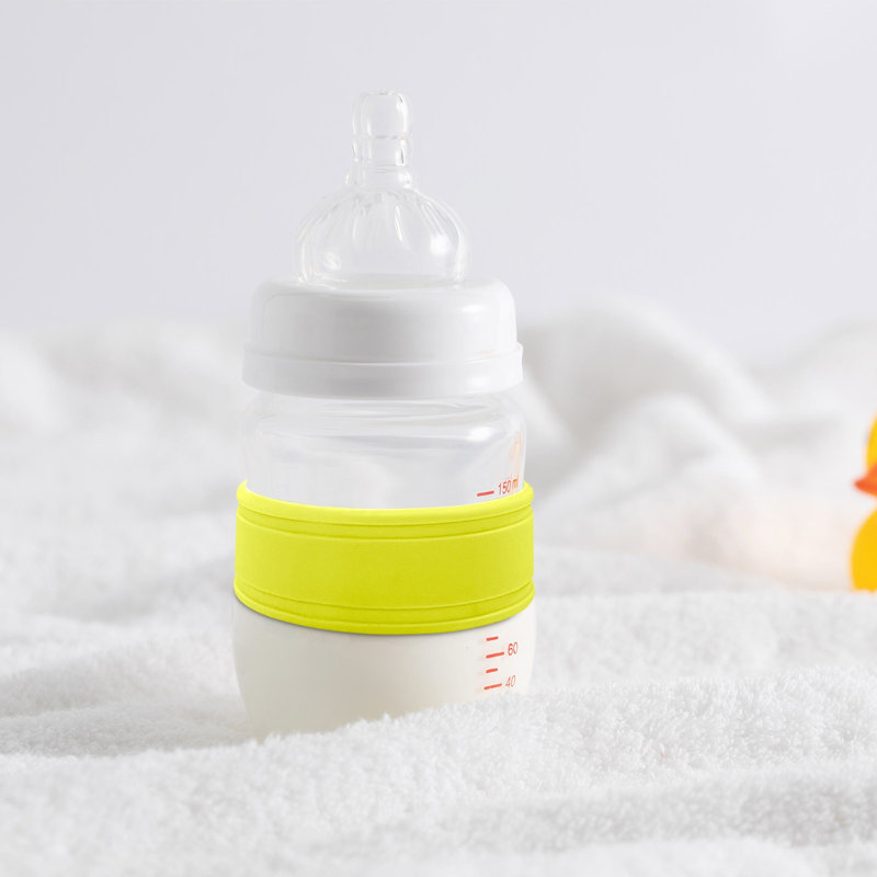 Couvercle de gobelet pour bouteille d'eau Lait de silicone de qualité alimentaire, Jaune