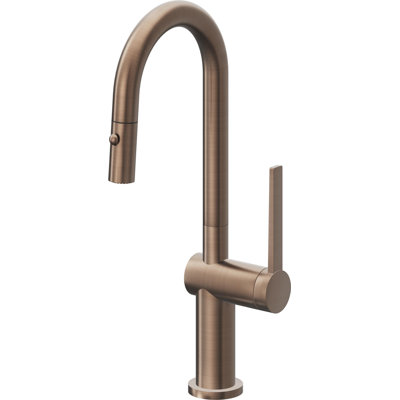 Pull-Down Prep/Bar Faucet With Button Sprayer