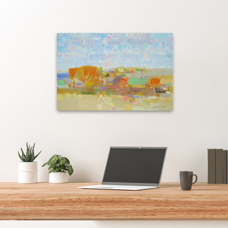 Couleurs d'automne, nouveauté 2018-11, art abstrait, art contemporain, H 24 po x l 16 po