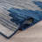Geometric Navy/Blue Indoor/Outdoor High-Low Area Rug-515871117