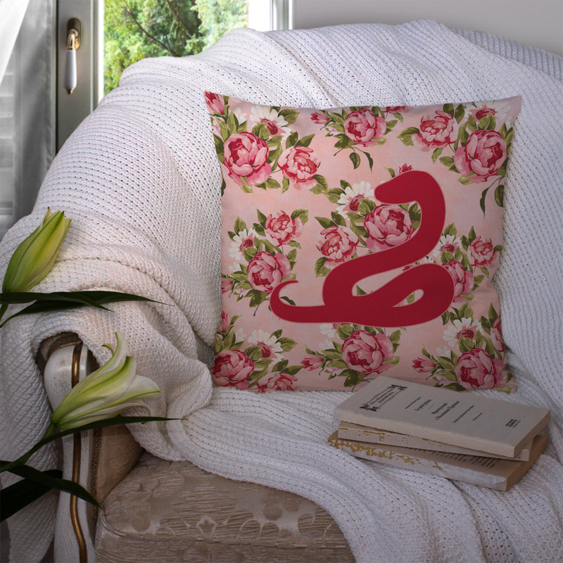  Coussin 14 "Snake Shabby Elegance, Rose