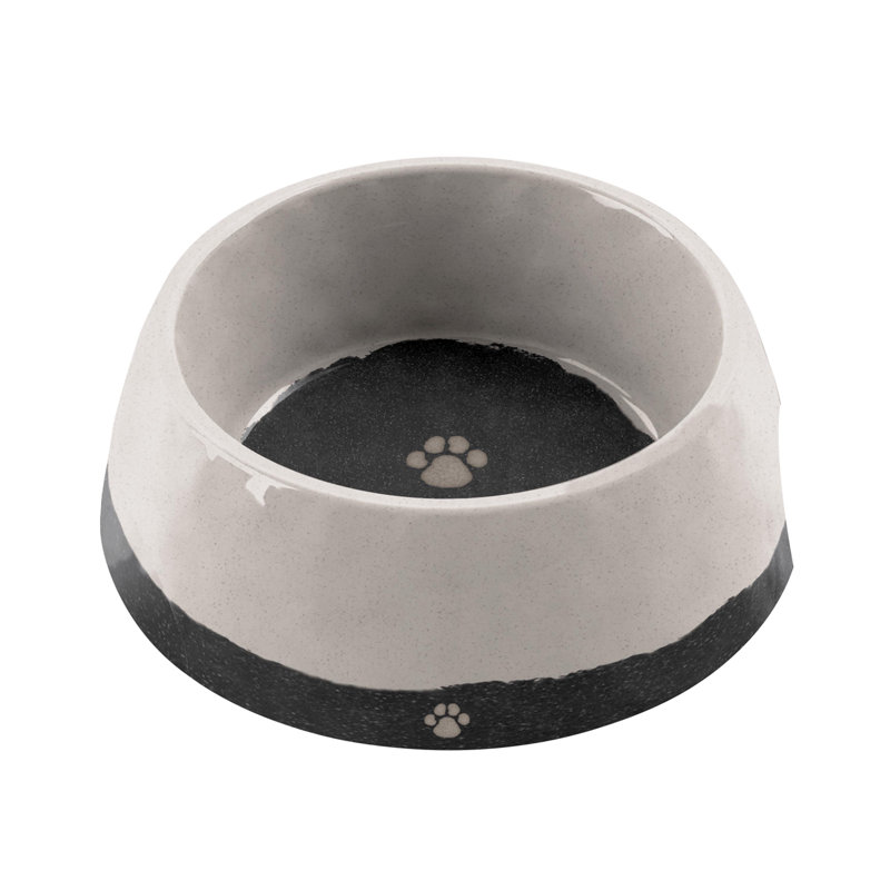 Glaçure en bambou brun pour animal de compagnie, 3"
