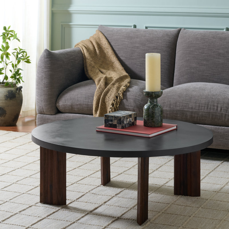 Table basse Basilio, Espresso / Gris anthracite