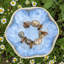 Abreuvoir à pollinisateur en céramique émaillée avec piquet jardin d'insectes floraux, vert-131407779