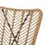 Deux chaises d'appoint brunes - 2 chaises de patio pour l'extérieur avec style-1090145967