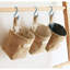 Paquet de 4 paniers suspendus pour porte, décorations de paniers muraux, rangement mural en jute, paniers muraux pour plantes, rangement de décoration de campeur Boho pour clé, lunettes de soleil, porte-monnaie sur porte, avec crochet de fixation