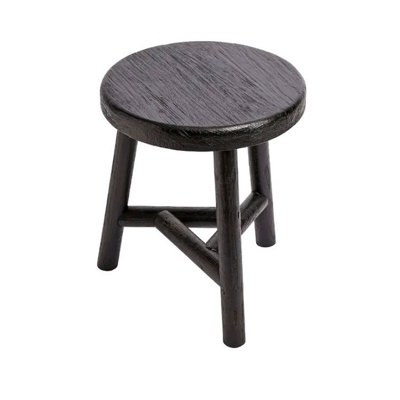 Solid + Manufactured Wood Accent Stool