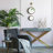 Iron Frame Vertical Round Mirror