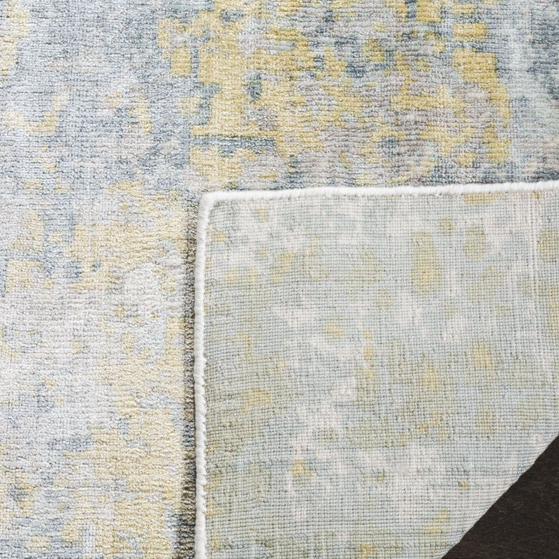 Tapis gris tissé à la main Mcelroy, Rectangle 8 pi x 10 pi