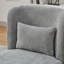 Fauteuil sans accoudoirs pivotant à 25 ° en chenille l 25,2 po avec base en métal-1440705446