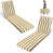 Yellow/White Striped 