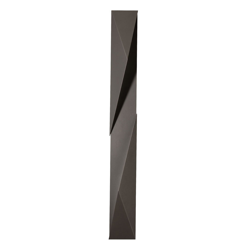 Carbon Outdoor Sconce - 62.2" - Coastal Natural Iron - Left Orientation, Coastal Dark Smoke, Left