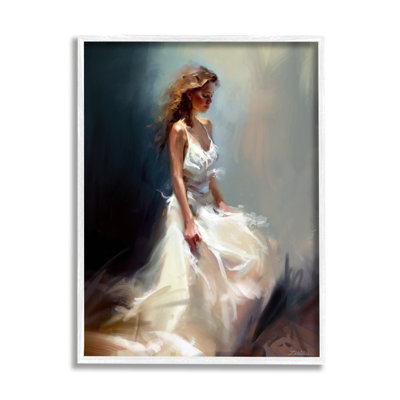 " White Evening Gown Fashion Girl " by Ziwei Li