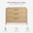 Evolur Cove 3 Drawer Dresser. Modern Nursery Storage Chest With Spacious Drawers
