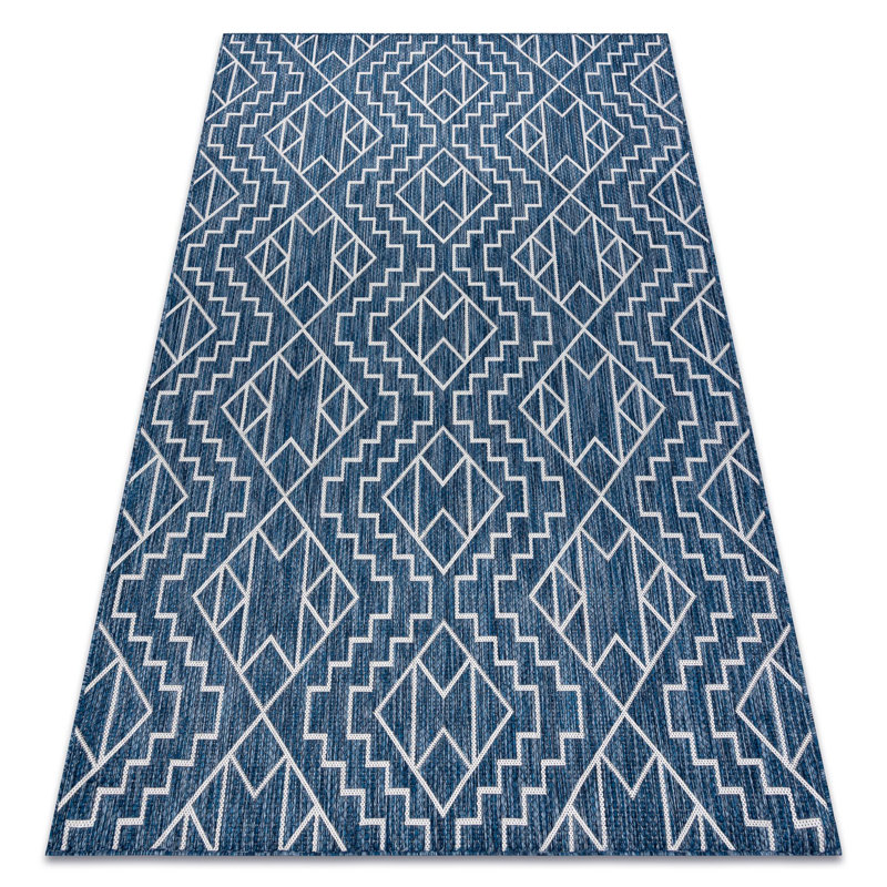 Shreve Geometric Flatweave Area Rug, Rectangular 80 x 150cm
