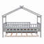 Lit en bois avec lit gigogne simple-844301955-844301956