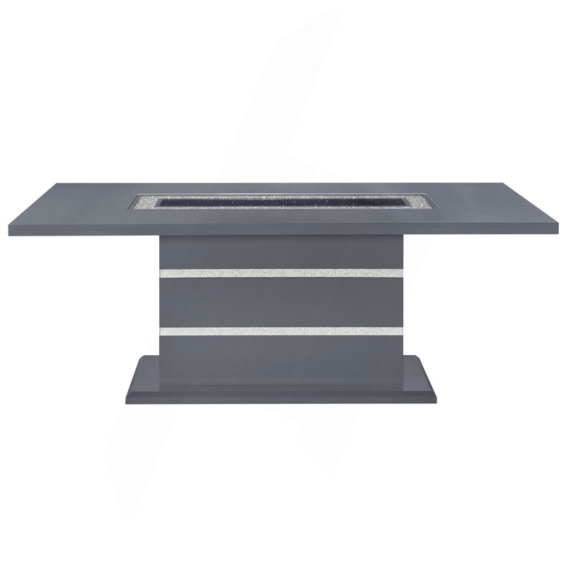 Table à manger ARIYA DARK GREY, Gris, H 31 po x L 39 po x l 79 po