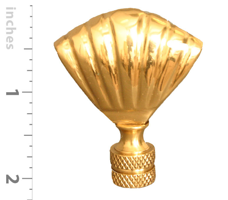 Fleuron coquillage pour abat-jour, Or