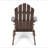 Foldable Adirondack Chair – Acacia Wood, Outdoor, Classic Slat Design, Space-Saving-195505425