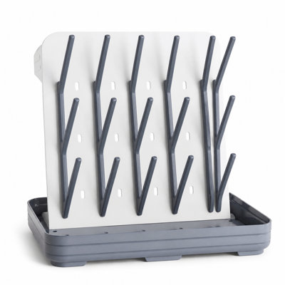 Séchoir pour biberon avec 20 crochets, organisateur de comptoir vertical peu encombrant pour biberons et accessoires