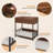 Cat End Table With Storage, Side Table With Dog Bed Underneath, Dog Crate Furniture Open Design With Metal Legs Chew-Proof, Bedside Tables With Pet Bed For Living Room,Bedroom