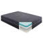 Matelas King Size, 35,5 cm (14 pouces), en mousse mémoire et gel, gris foncé, fermeté moyenne, à ressorts ensachés, compatible avec les sommiers articulés.-291137457-291137458