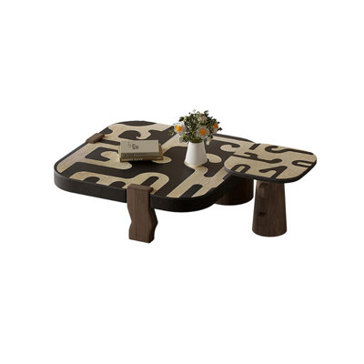 Modern Wood Coffee Table Set