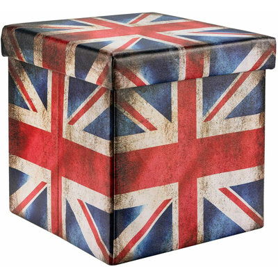 Kropp 38cm Wide Square No Pattern Ottoman with Storage