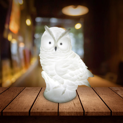 Three-dimensional Owl LED Night Light Decoration Bedroom Bedside Lamp