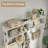 Jaxsin Hall Tree 47.3" Wide with Bench and Shoe Storage,4-in-1 Design Coat Rack for Entryway,Off White-1309182714
