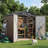6ft. W x 4ft. D Metal Storage Shed with Metal Base Frame Kit