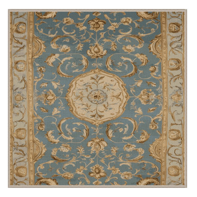 Tapis brun français lavable à la machine