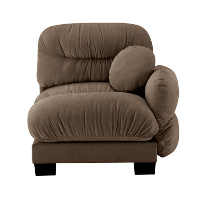 Pleated Design Cozy Modular Sofa with High-Density Ergonomic Foam
