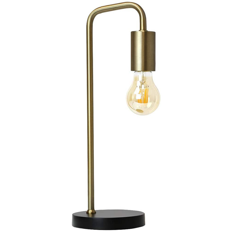 Metal Lamp, Gold/Black