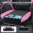 Reclining Ergonomic Fabric PC & Racing Game Chair With Bluetooth Speakers And Vibration Lumbar Pillow-141546297