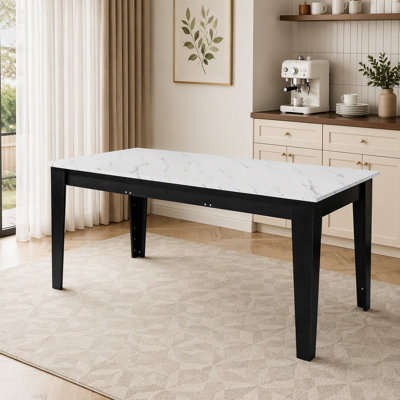 Dining Table , 106.3 in  Large Extendable Kitchen Table