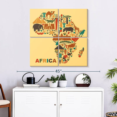 Carte de la culture d'Alazia en Afrique