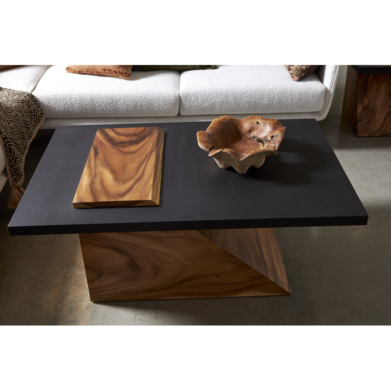 Slant Coffee Table, Natural/Black