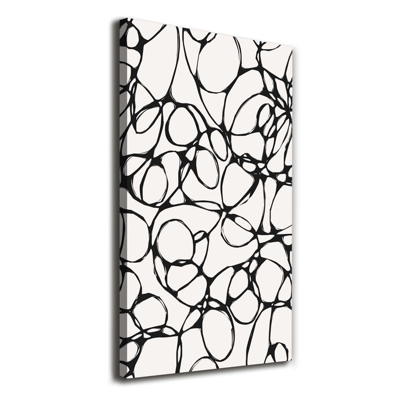 Chaotic Circles - Wrapped Canvas Print