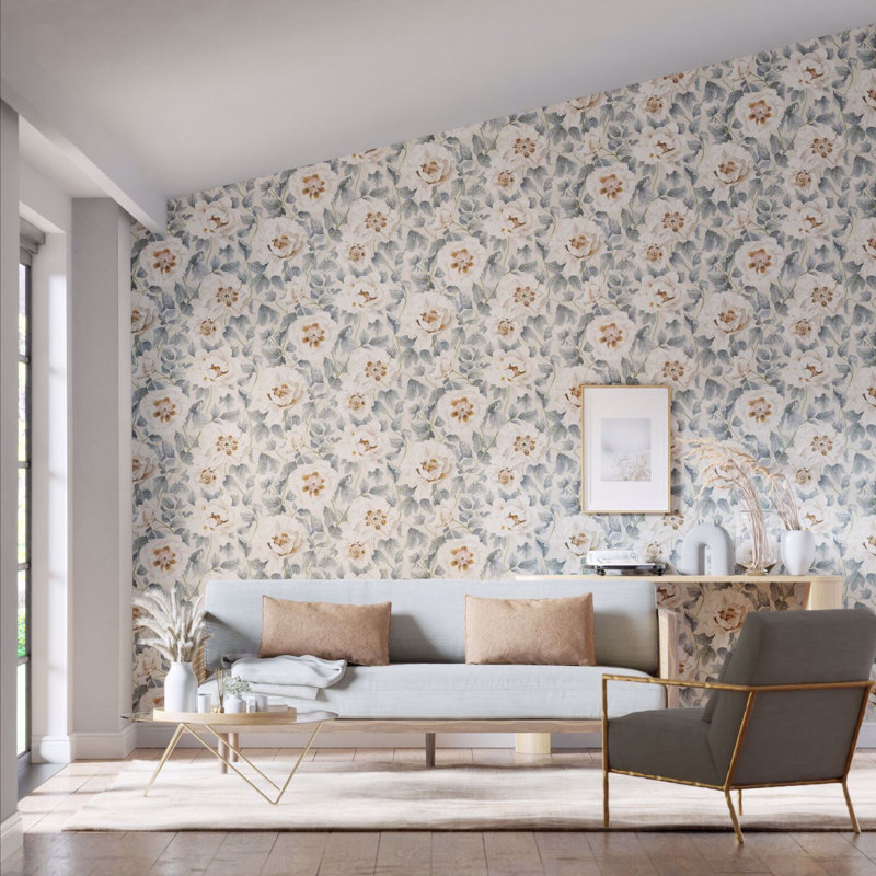 Florent 10.05m x 68.6cm Positano/Maple/Graphite Wallpaper Roll, Sailcloth/Celestial/Clay