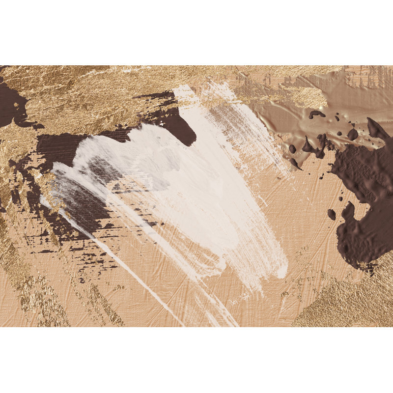 Daniah Vinyl Machine Printed Area Rug, Rectangle 5'3" x 7'10.5"