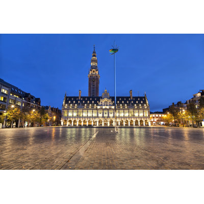 Ladeuze Square Of Leuven by Bbsferrari - Wrapped Canvas Print