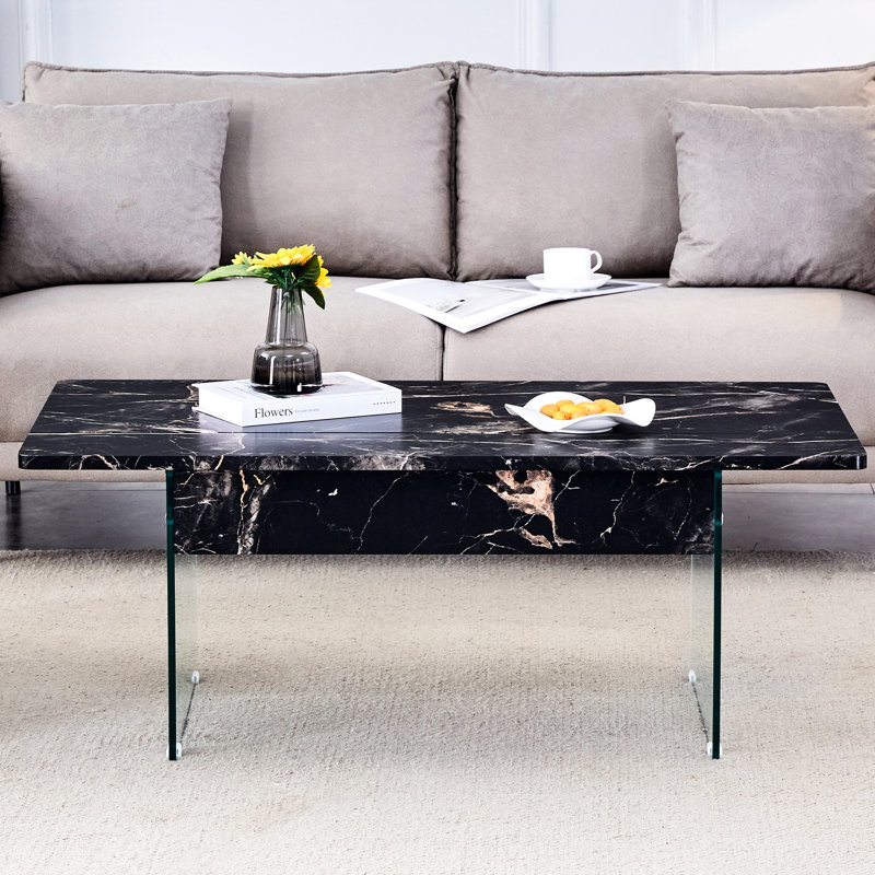 Table basse à plateau relevable Modern Living, Noir