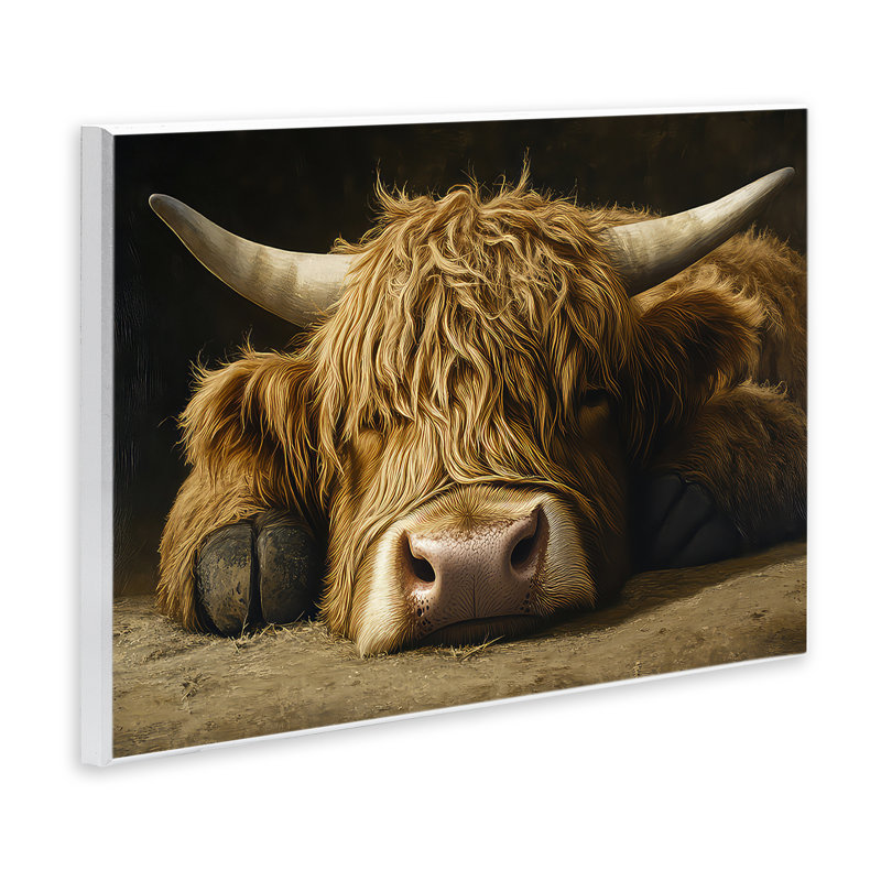 Plaque murale Sleeping Highland, H 10 po x l 15 po