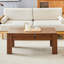Table basse multifonctionnelle en MDF avec verrouillage par mot de passe seulement, sans chaises.
