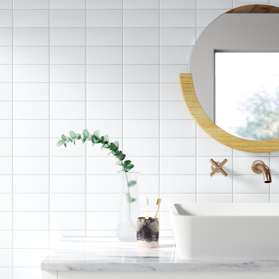 Guilford 3" x 6" Beveled Ceramic Subway Wall & Floor Tile Itona Tile