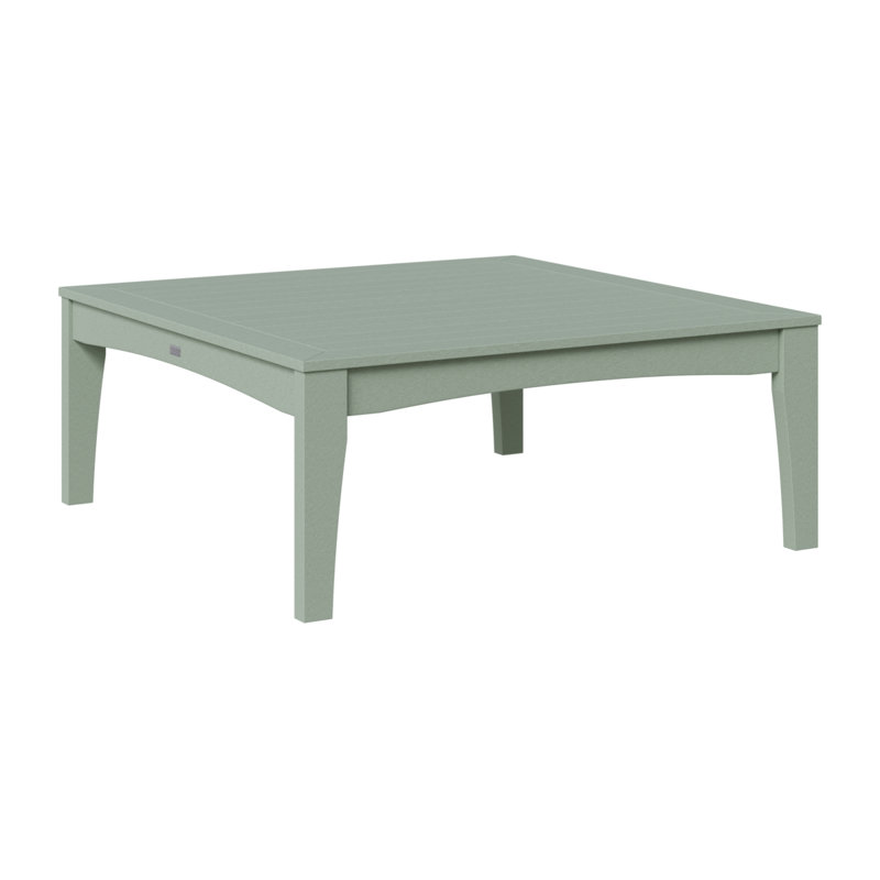 Classic Terrace Outdoor Square Coffee Table, Seafoam