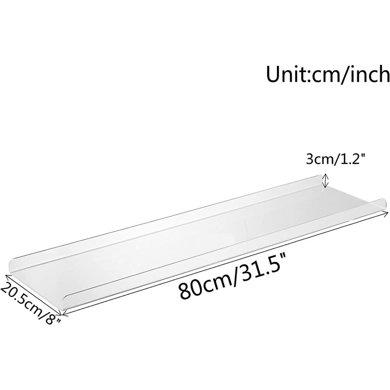 Clear Acrylic Freestanding Bathtub Tray with Gold Rails